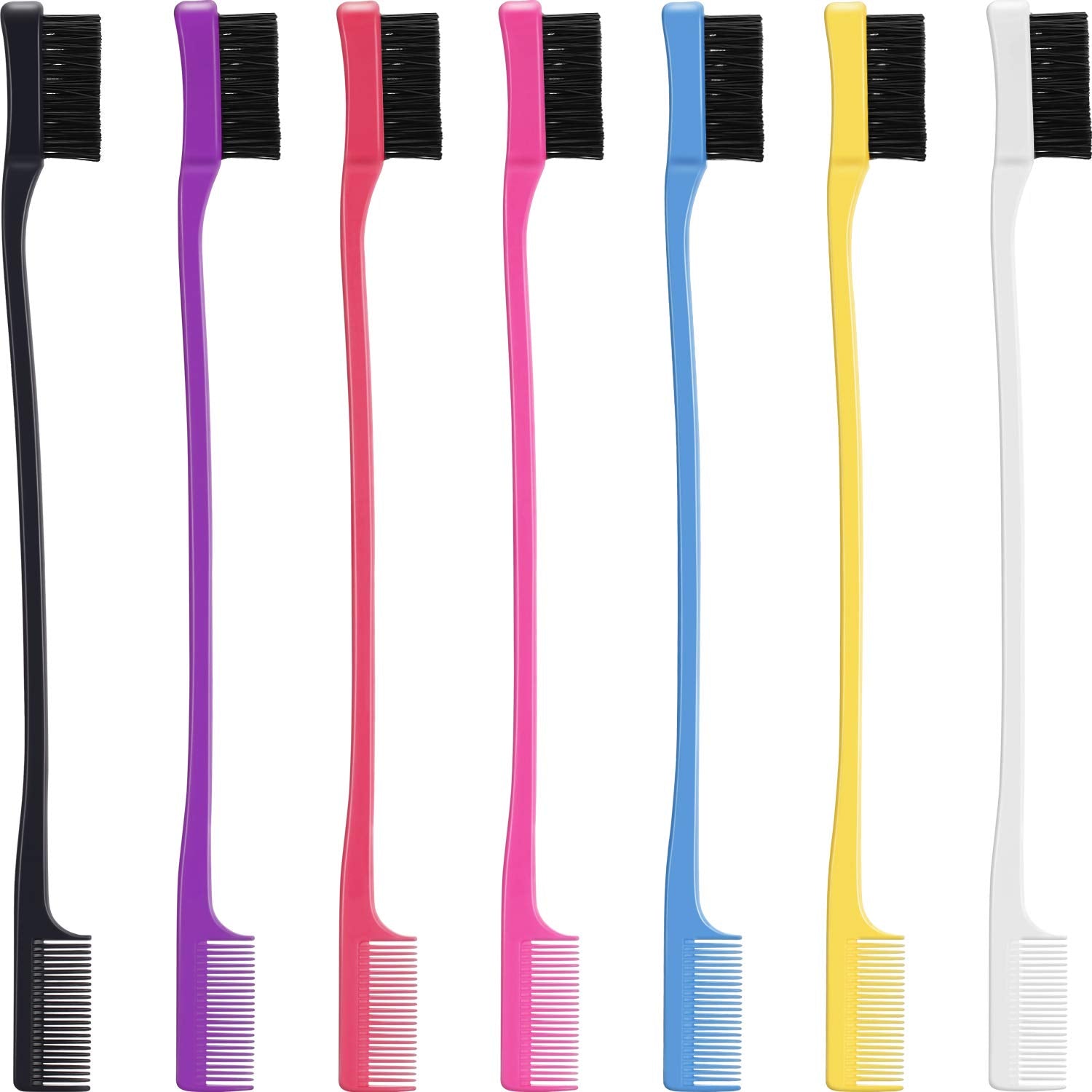 1207 Smooth Gentle Hair Gel Edge Control Natural Look Polish Hair Tool Dual Ended Hair Brush (1pc) DeoDap 1207 Smooth Gentle Hair Gel Edge Control Natural Look Polish Hair Tool Dual Ended Hair Brush (1pc) DeoDap